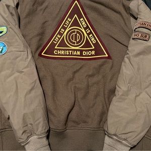 Dior and cactus jack collab Kerouac teddy blouson.